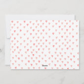 ピンクと赤のバレンタインデーフォトカード シーズンカード (裏面)