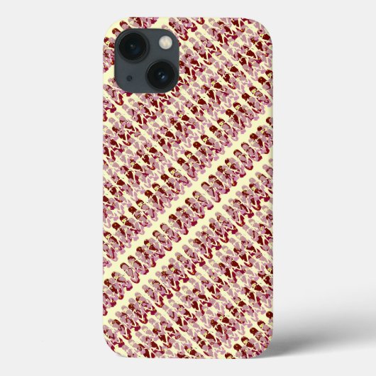 ピンクと赤のフリップフロップデザイン Case-Mate iPhoneケース (裏面)