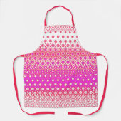 ピンクと赤のモザイク エプロン (正面)