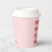 ピンクと赤のラッキーなバチェロレッテパーティーカップ 紙コップ (右)
