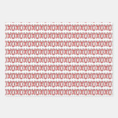 ピンクと赤のラッパーソナライズされたピング紙シート ラッピングペーパーシート (正面2)