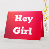 ピンクと赤のレインボースタイリング カード (黄色い花)