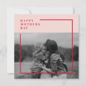 ピンクと赤の写真母の日の贈り物 (正面)