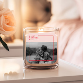 ピンクと赤の写真母の日の贈り物 スクエアシール