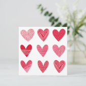 ピンクと赤の可愛らしいハート (スタンド正面)