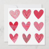 ピンクと赤の可愛らしいハート (正面)