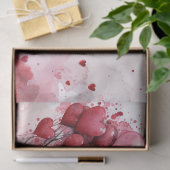 ピンクと赤の愛の抱擁ハートバルーンツリー 薄葉紙 (ギフト)