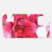 ピンクと赤の水色のバラ(白) Case-Mate iPhoneケース (裏面 (横))