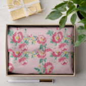 ピンクと赤の牡丹チノイスリーフローラ 薄葉紙 (ギフト)