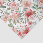 ピンクと赤の花柄の誕生日 薄葉紙 (詳細)