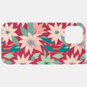 ピンクと赤の花柄 Case-Mate iPhoneケース (裏面 (横))