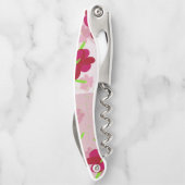 ピンクと赤の花 – フローラ ソムリエナイフ (裏面)