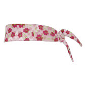 ピンクと赤の花 – フローラ タイヘッドバンド (回転90)