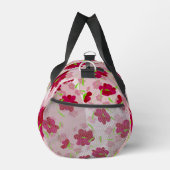 ピンクと赤の花 – フローラ ダッフルバッグ (右)