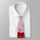 ピンクと赤の花 – フローラ ネクタイ (タイ)