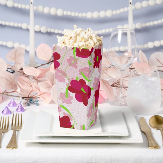 ピンクと赤の花 – フローラ フェイバーボックス (ウェディング)