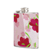 ピンクと赤の花 – フローラ フラスク (左)