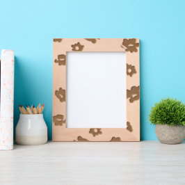 ピンクと赤の花 – フローラ レーザー彫刻フレーム