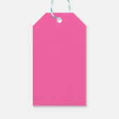 ピンクと赤の葉イースター ギフトタグ (裏面)