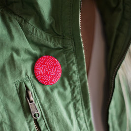 ピンクと赤の葉 缶バッジ