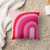 ピンクと赤の虹 クッション (ブランケット)