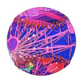 ピンクと赤の観覧車 野球ボール (正面)