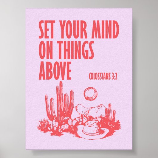 ピンクと赤を超えたものに心を置く ポスター (正面)