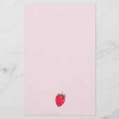 ピンクと赤イチゴのベビー単語のスクランブルゲーム チラシ (裏面)