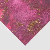 ピンクと赤面バラ金ゴールドインクジェムストーンマーブルピンク 薄葉紙 (詳細)