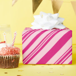 ピンクと赤面ピンクロマンチックエレガントバレンタイン ラッピングペーパー