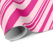 ピンクと赤面ピンクロマンチックエレガントバレンタイン ラッピングペーパー (ロールコーナー)