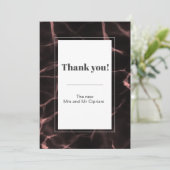 ピンクと赤面マーブルテーマ 招待状 (スタンド正面)