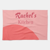 ピンクと赤 キッチンタオル (横)