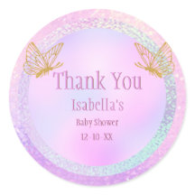 ピンクと金ゴールドお洒落の赤ちゃんシャワーありがとうクラス