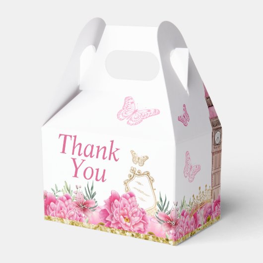 ピンクと金ゴールドが一度だけ時間にプリンセス特典ボックス フェイバーボックス (裏面サイド)