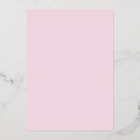 ピンクと金ゴールドが30歳の誕生日を迎える 箔招待状 (裏面)