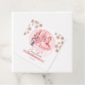 ピンクと金ゴールドくるみ割り誕生日シュガープラムフェアリー フェイバータグ (インサイチュ)