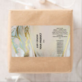 ピンクと金ゴールドのインクスポイトボトルラベル ラベル (インサイチュ)