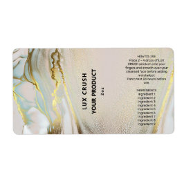 ピンクと金ゴールドのインクスポイトボトルラベル ラベル