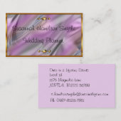 ピンクと金ゴールドのウェディングプランナー名刺 名刺 (正面/裏面)