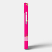 ピンクと金ゴールドのクラウンパターン Case-Mate iPhoneケース (裏面 / 左)