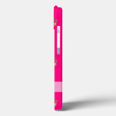 ピンクと金ゴールドのクラウンパターン Case-Mate iPhoneケース (裏面 / 左)
