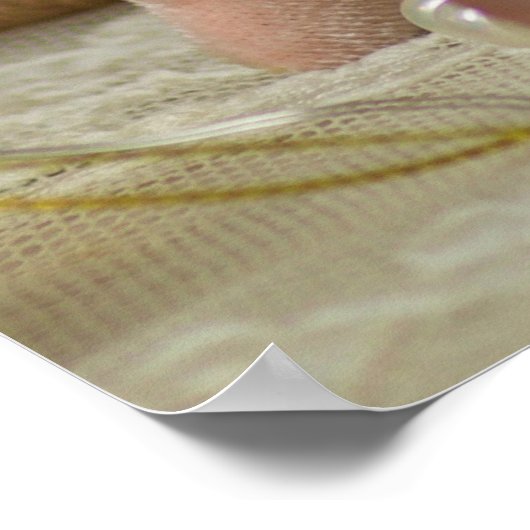 ピンクと金ゴールドのクリスマスデコレーション、鹿のフィギュア ポスター (角)