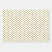 ピンクと金ゴールドのグリッターの一致パターン ラッピングペーパーシート (正面3)