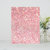 ピンクと金ゴールドのグリッターテクスチャスクラップブック紙 (スタンド正面)