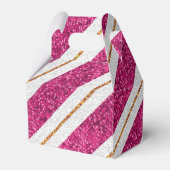 ピンクと金ゴールドのグリッター特典ボックス フェイバーボックス (裏面サイド)