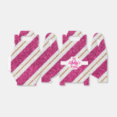 ピンクと金ゴールドのグリッター特典ボックス フェイバーボックス (折り畳みなし)