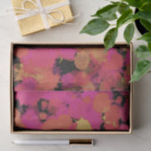 ピンクと金ゴールドのスパッタ 薄葉紙 (ギフト)