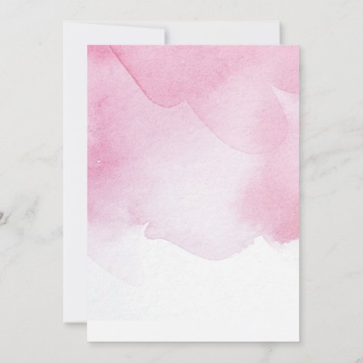 ピンクと金ゴールドのナースの卒業招待状 招待状 (裏面)