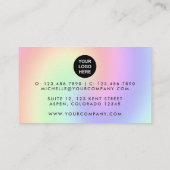 ピンクと金ゴールドのバルーンパーティープランナー名刺 名刺 (裏面)